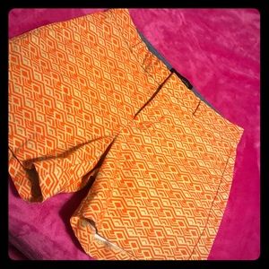 Banana Republic Orange and tan shorts